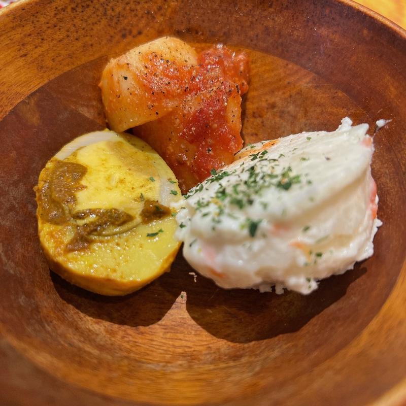 トッピング(トマトじゃが、カレー玉子、ポテトサラダ)(hotspoon 五反田店)