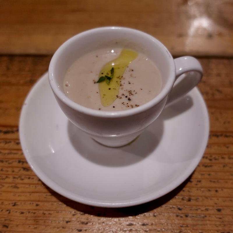 シャテーニュの温かいポタージュ(富士屋本店 日本橋浜町 )