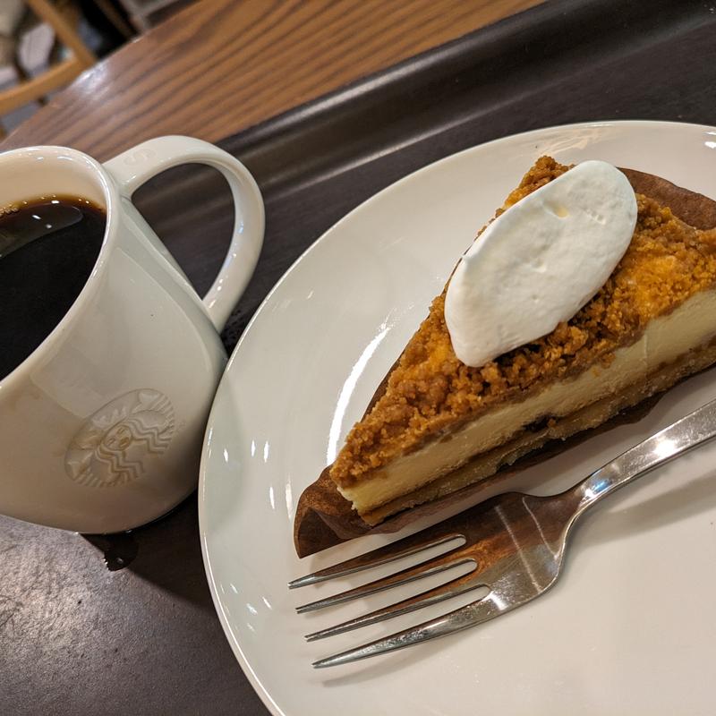 ナッツキャラメルチーズケーキ(スターバックスコーヒー ルミネ北千住店)