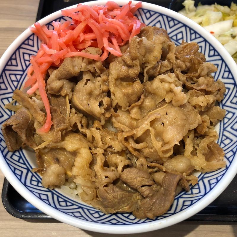 朝牛セット(吉野家 太子堂店)
