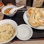 Bセット（ジャンボ餃子5個 +半チャーハン）(開楽 本店 )