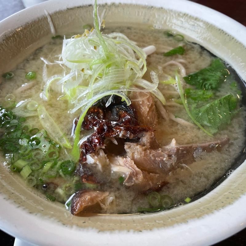 お味噌味のお蕎麦　焼き鯖乗せ(農園レストラン だいだい )