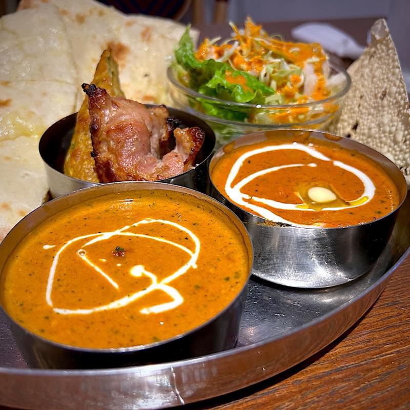 キーマカレー＆バターチキンカレー(ナマステ レストラン&バー)