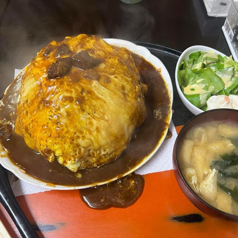 ビーフシチューオムライス 大(500円処ナンバー1)