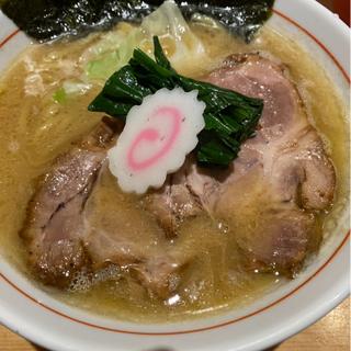 豚骨醤油ラーメン中太麺(銀座 嚆矢)