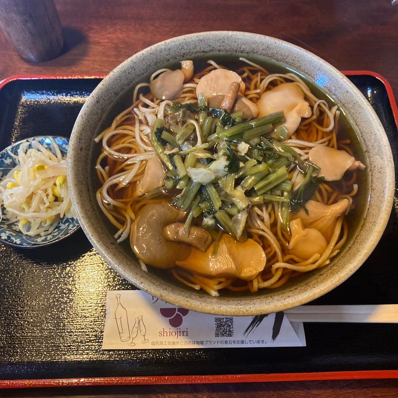 わさび菜そば(いづみ屋)