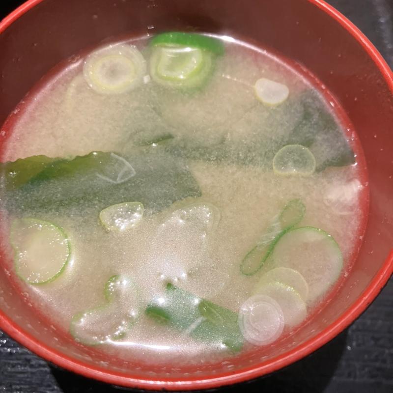 味噌汁(蕎麦切り くろ)