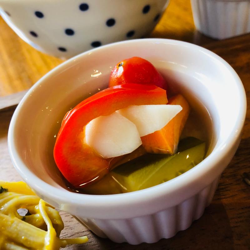 柚子風味ピクルス_本日のランチプレート(薬膳料理 和幸)