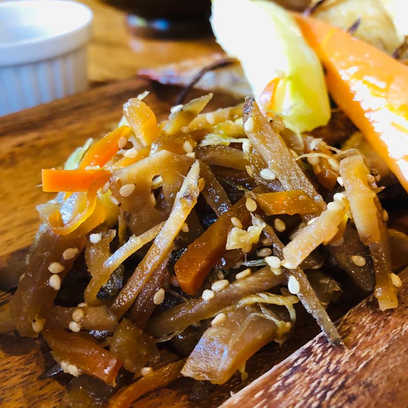 きんぴら野菜_本日のランチプレート(薬膳料理 和幸)