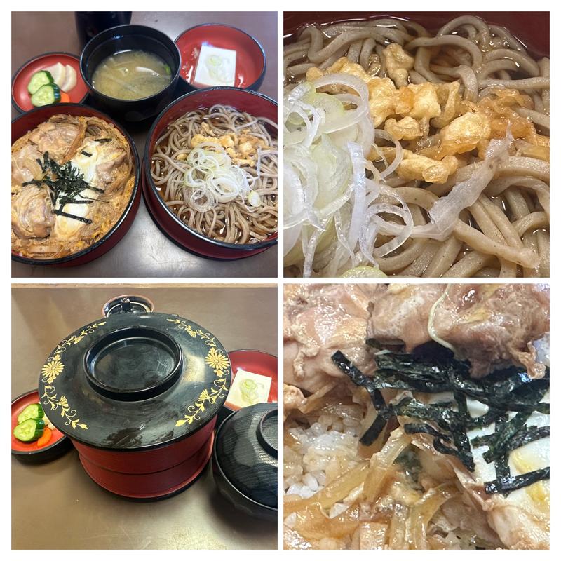 親子丼セット (暖かいそば)(宮路)