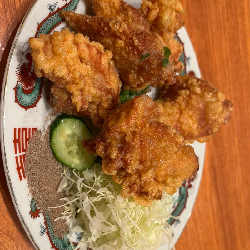若どりの唐揚げ(丸正餃子店 阪奈店)