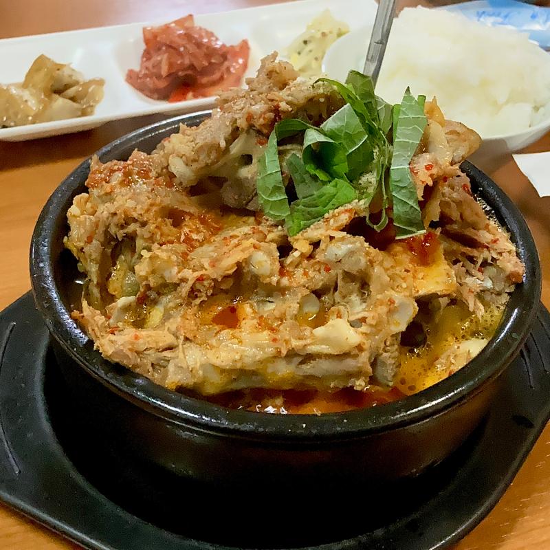 ガムジャタン定食(韓国料理 宇屋)