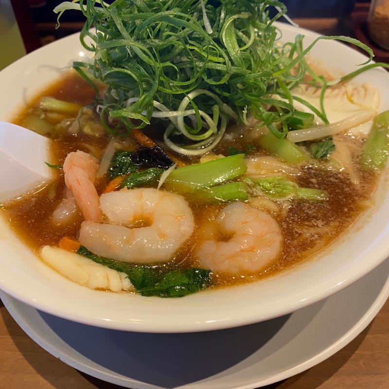 海鮮五目そば　ドッカンネギトッピング(丸源ラーメン 市民病院前店 )