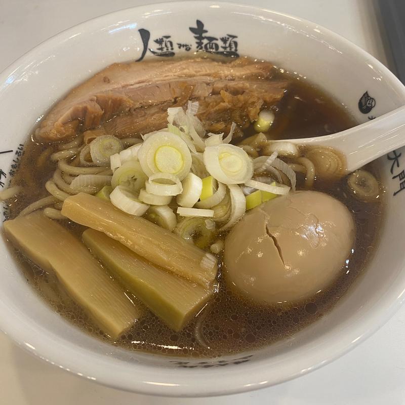 ラーメン原点薄切チャーシュウ　煮玉子トッピング(人類みな麺類 JR名古屋駅・幻の１番線)