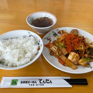 肉野菜炒め(辛口)セット(てんだん)