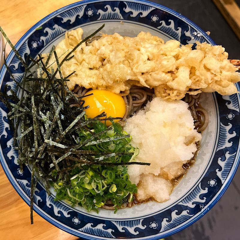 田舎海老天入り蕎麦(永正亭 （えいしょうてい）)