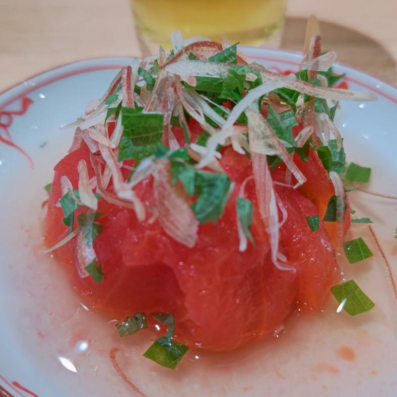 まるごと出汁トマト(大衆すし酒場 スシマヅメ 野毛本店)