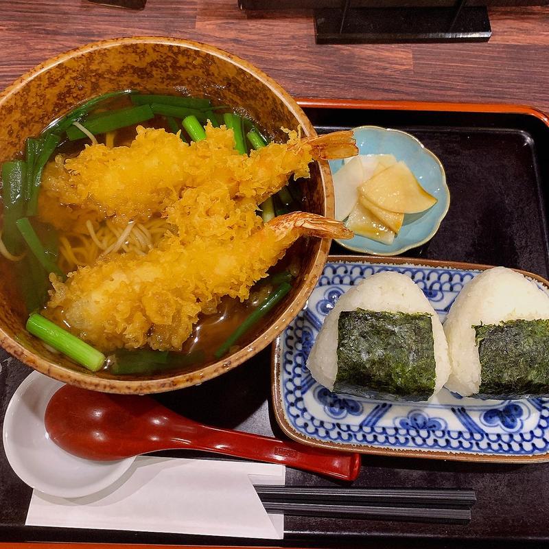 天ぷらそば(信州生そば 照月庵)