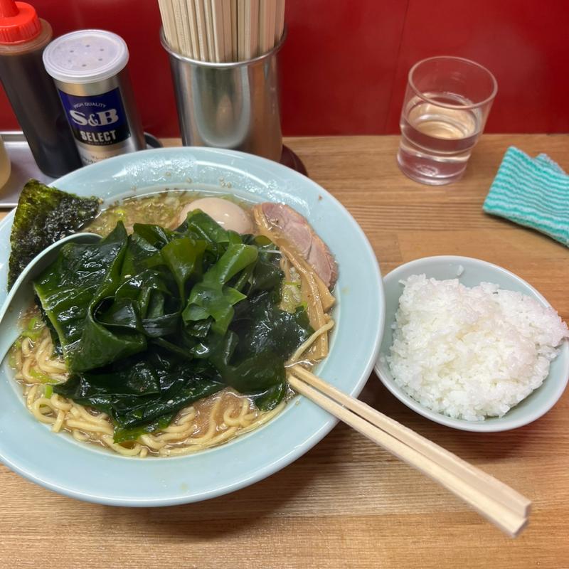 味噌わかめラーメン　半ライス(ラーメンショップ 堀切店)