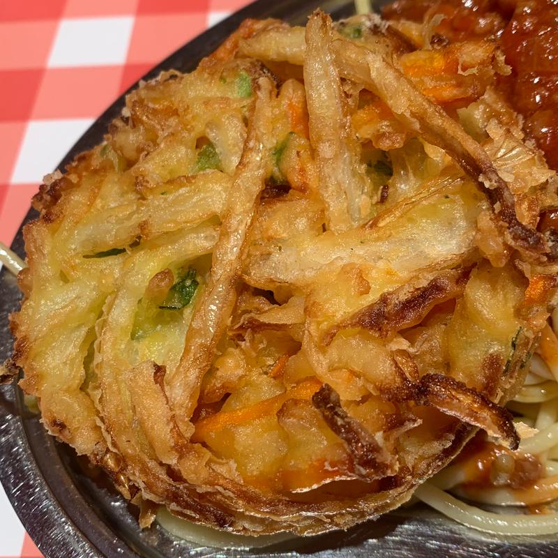 野菜かき揚げ(スパゲッティーのパンチョ 新宿南口店)