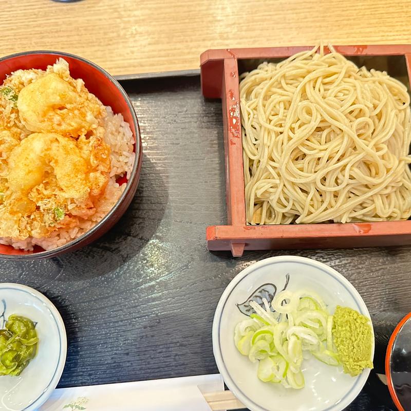 かき揚げ丼セット(稲迺家)