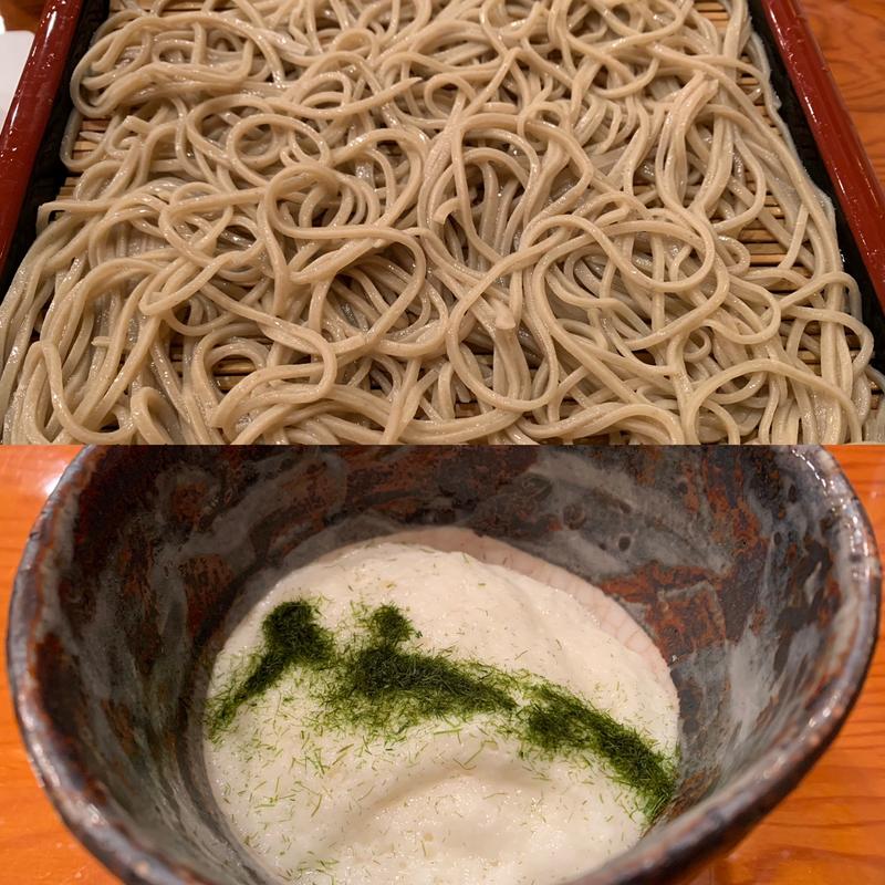 山かけ蕎麦(明月庵 ぎんざ田中屋 松屋店)
