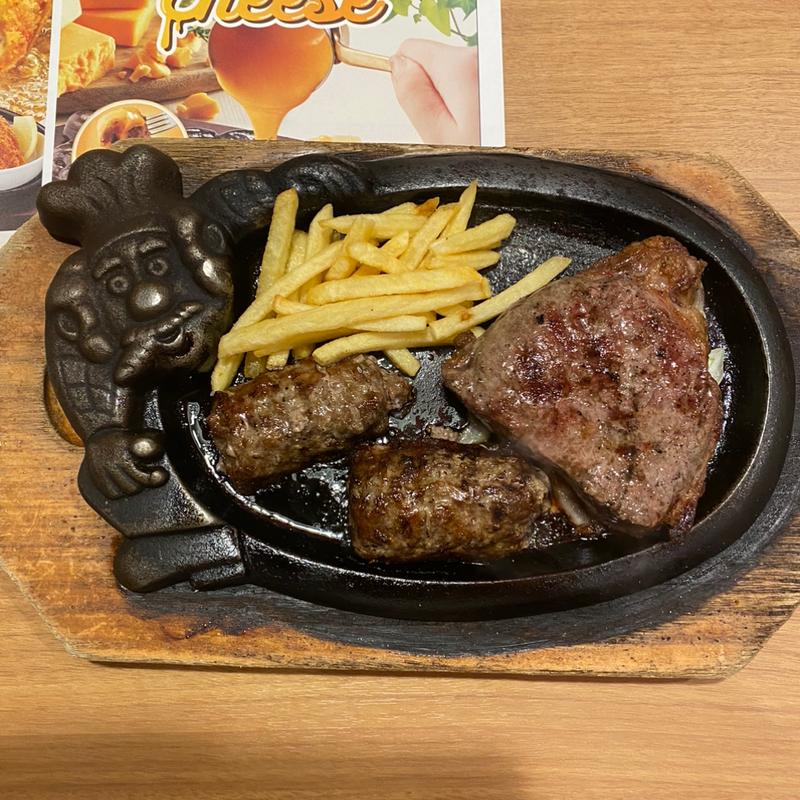 がんこハンバーグとぶどうステーキ(ステーキハウス ブロンコビリービバモール美原南インター店)