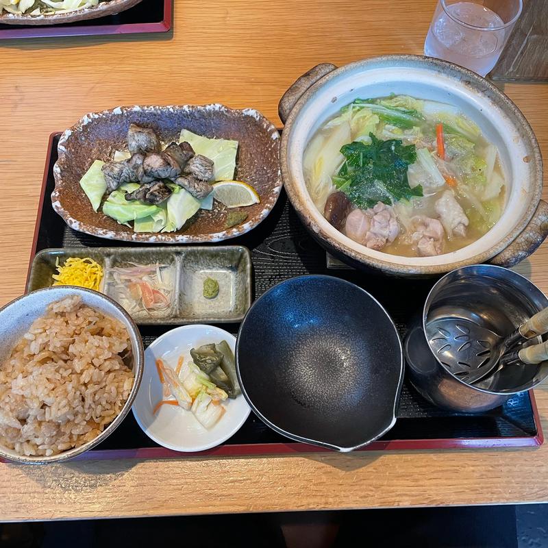 博多水炊き御膳(かしわ屋源次郎)