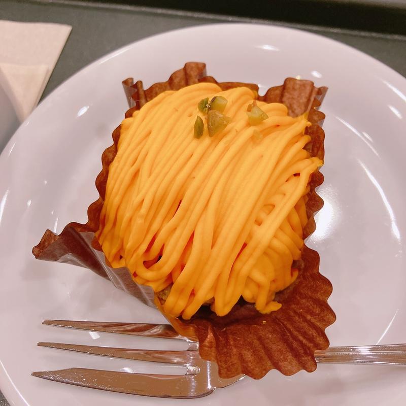 パンプキンモンブラン(カフェ・ベローチェ新宿三丁目店)