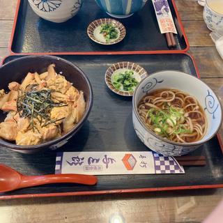 親子丼(ミニ麺セット)(与三郎そば)