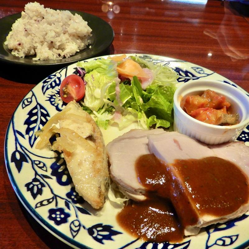 本日の日替わりプレートランチ(アシヤ食堂 manchos!)