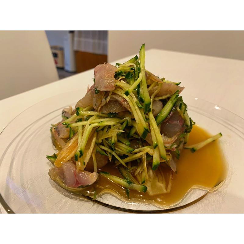 本日のおすすめ　鯵のたたき(おうちごはん わりかん)