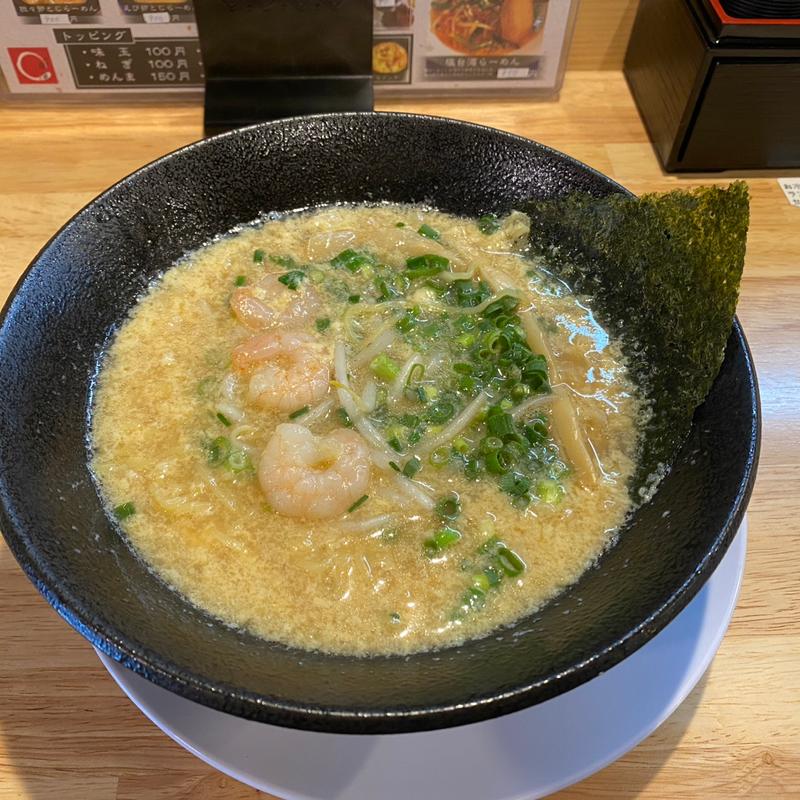 えび卵とじらーめん(麺屋藤蔵)