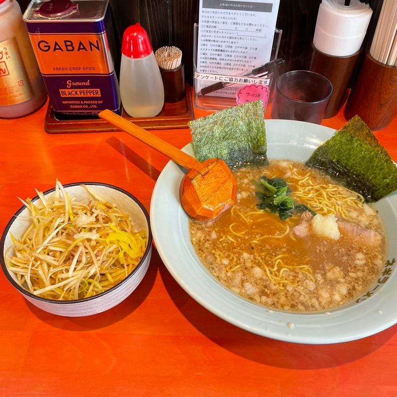 ラーメン、ねぎ丼(ラーメンショップ椿 松伏店)