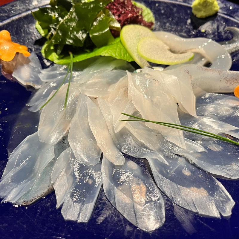 水いか活つくり(御膳屋 菴離)