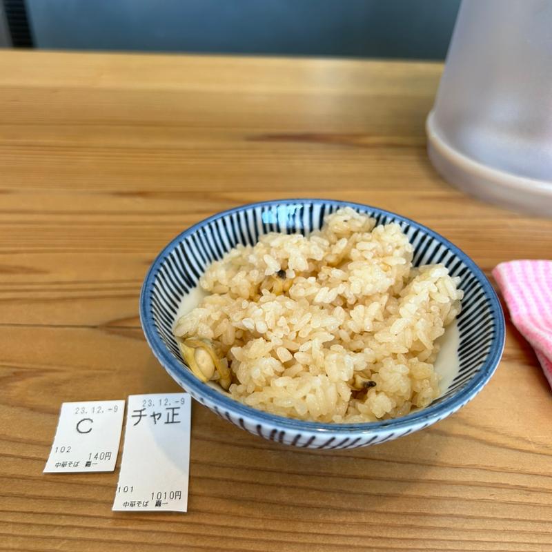 ランチセット+あさりごはん(中華そば嘉一 本店)