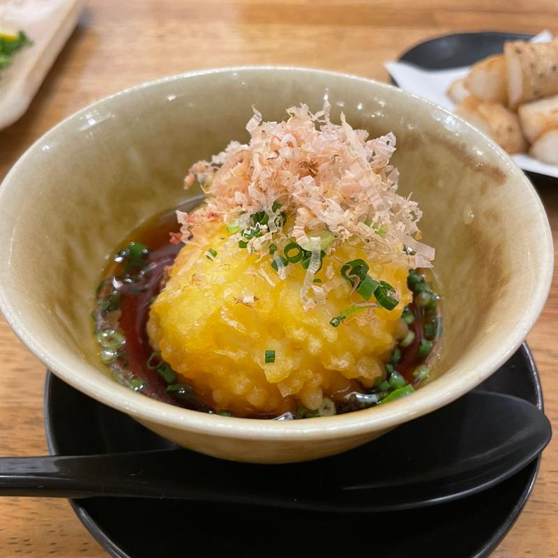 半熟玉子 揚げ出し風(あて寿司×天ぷら酒場 すしぱ 池下店)