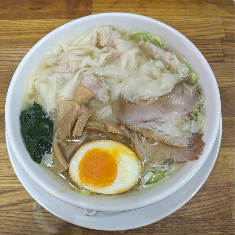 海老生姜ワンタンメン(中華 大吉 長岡店)