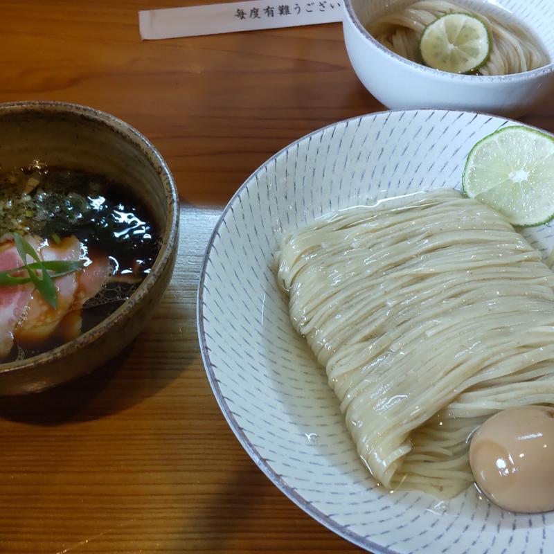 鰹昆布だし醤油つけそば(たまご入り)(つけそば 神宮寺)
