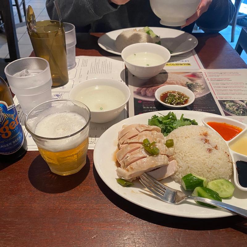 海南鶏飯（チキンライス）並(海南鶏飯食堂2 恵比寿店)