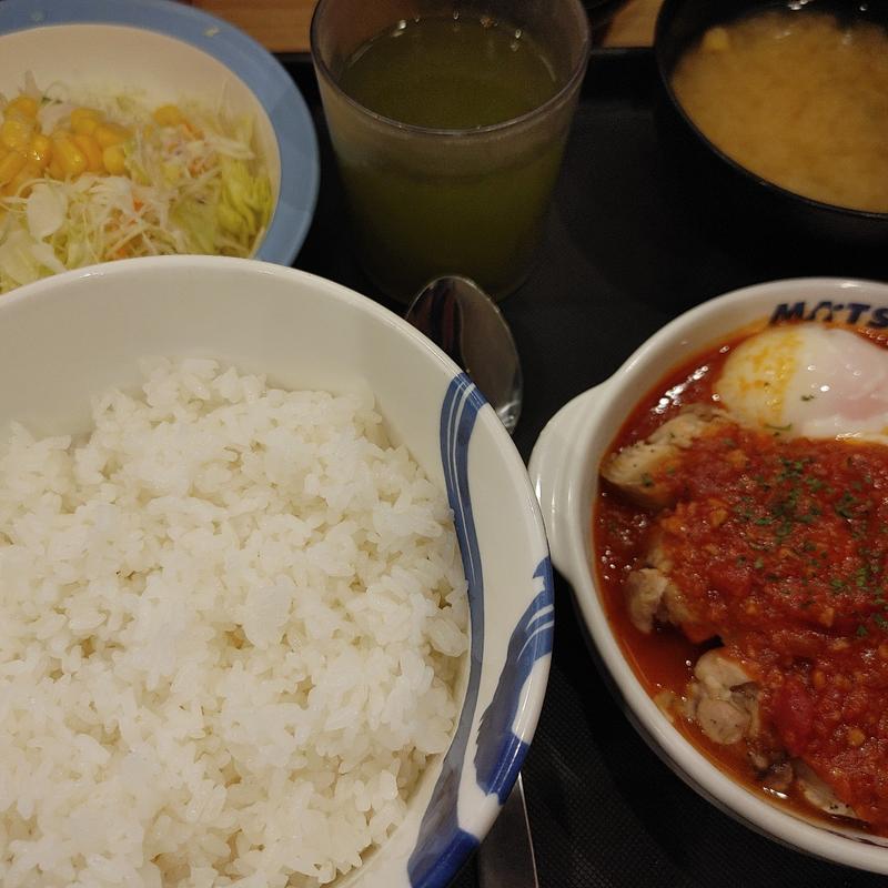 うまトマチキン定食 大(松屋 下総中山店)