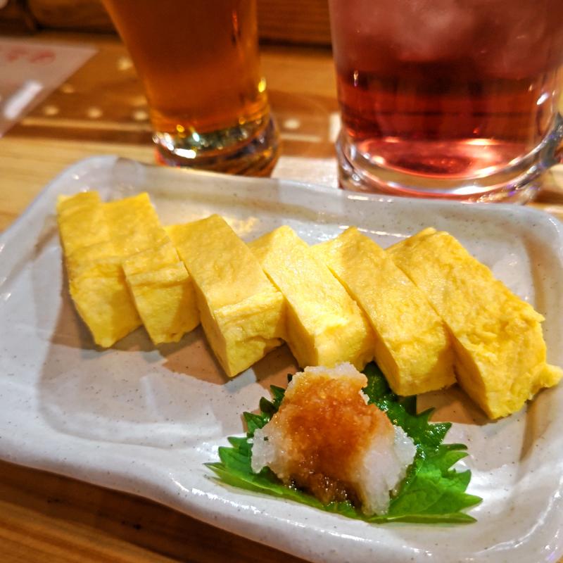 だし巻き玉子(博多小皿 煙巻)