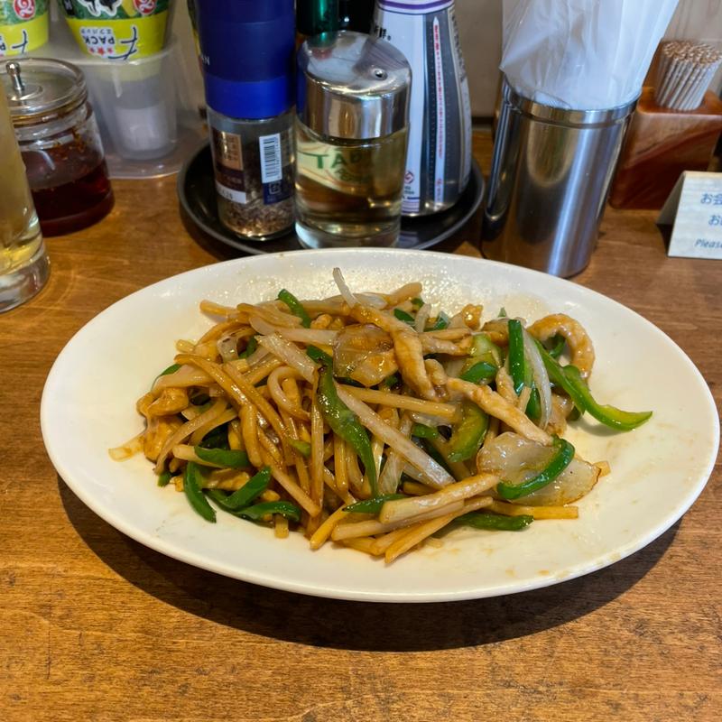 青椒肉絲(俺流餃子楼飯店(下北飯店))