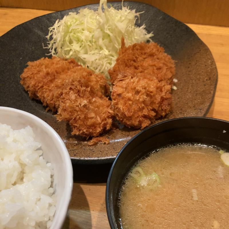 ミックスフライ定食(とんかつ げん田)