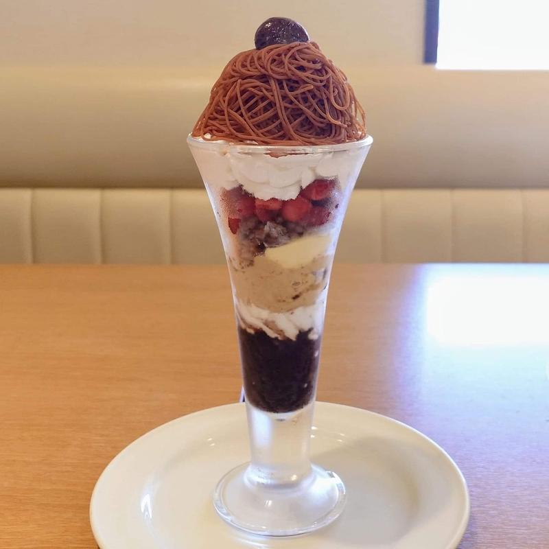 イタリア栗のしぼりたてモンブランパフェ(ココス 千川店)