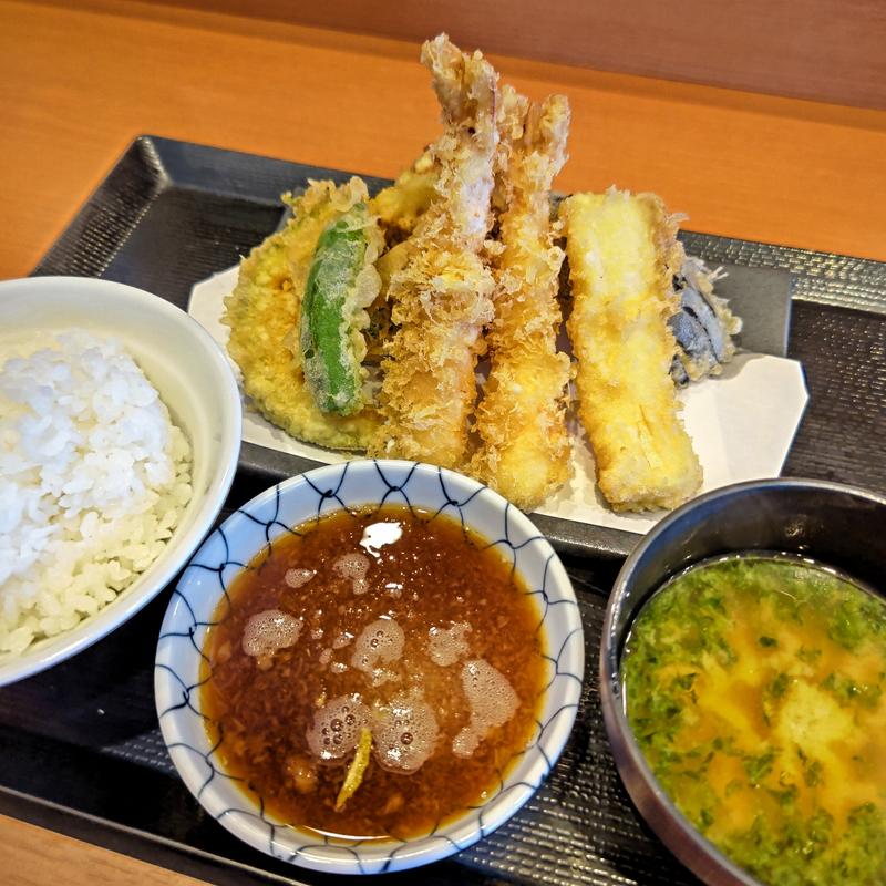 天盛り定食(天丼はま田 横浜丸山台店)