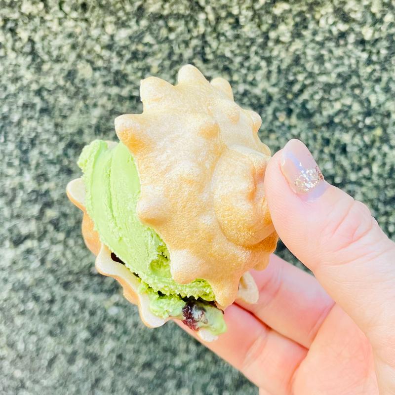 サザエ抹茶アイス(紀の国屋本店)