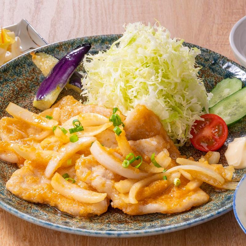 柔らか生姜焼き定食(きちんとごはん虹)