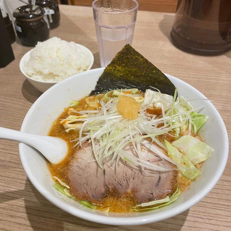 コッテリの味噌らー麺(コッテリの塩らー麺専門店MANNISH)