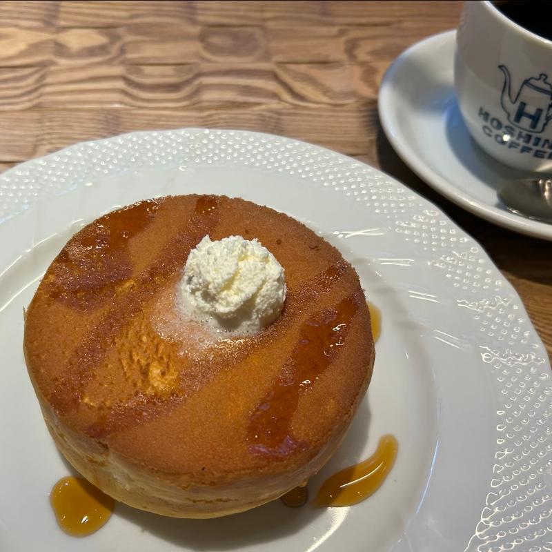 窯焼きのスフレパンケーキ(星乃珈琲店 南大沢店)